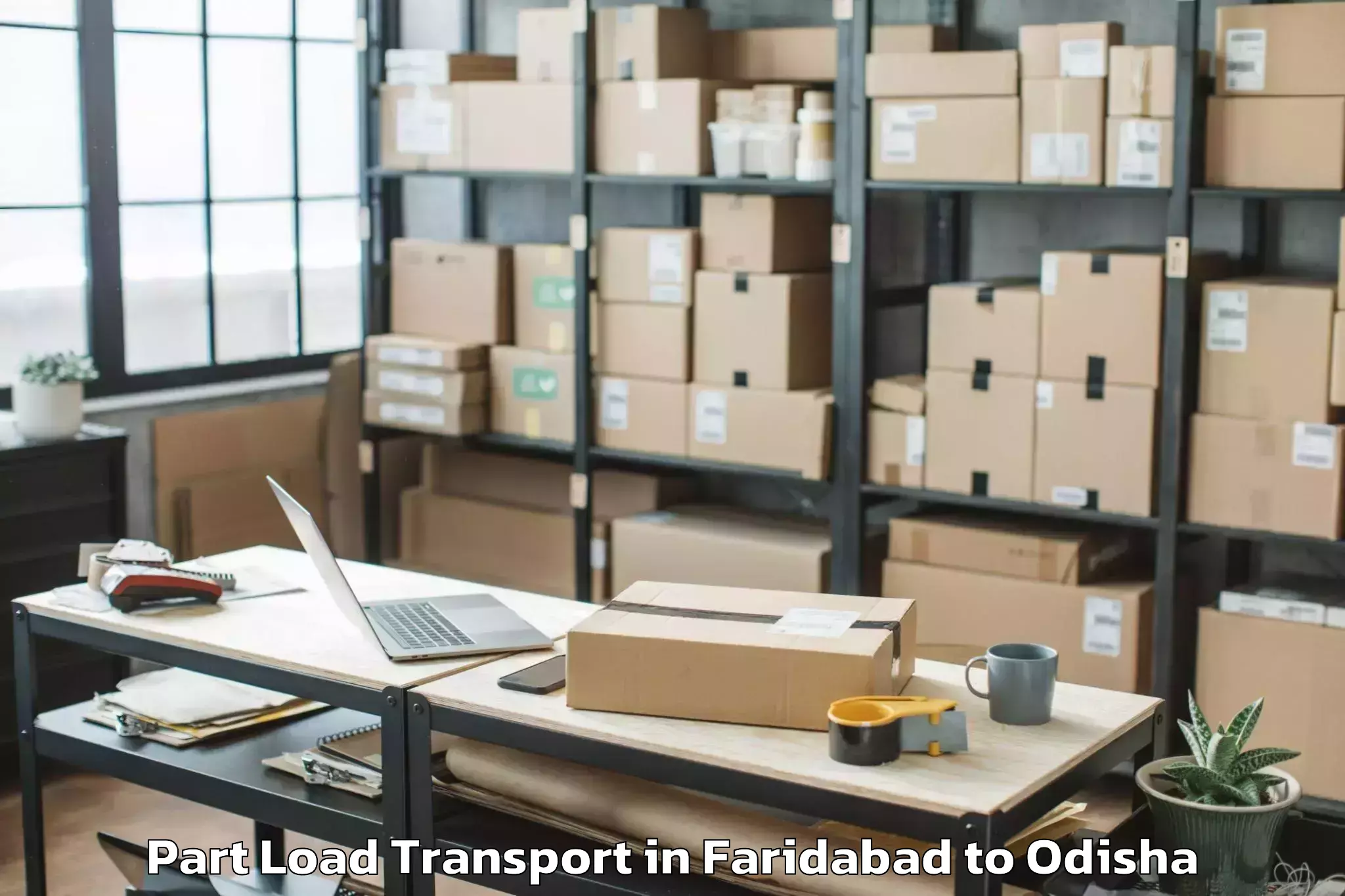 Faridabad to Ersama Part Load Transport